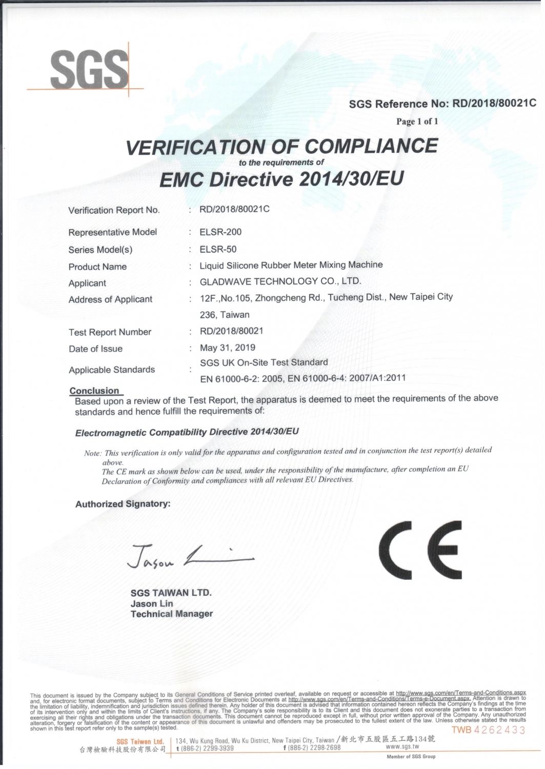 Gladwave-CE-certification