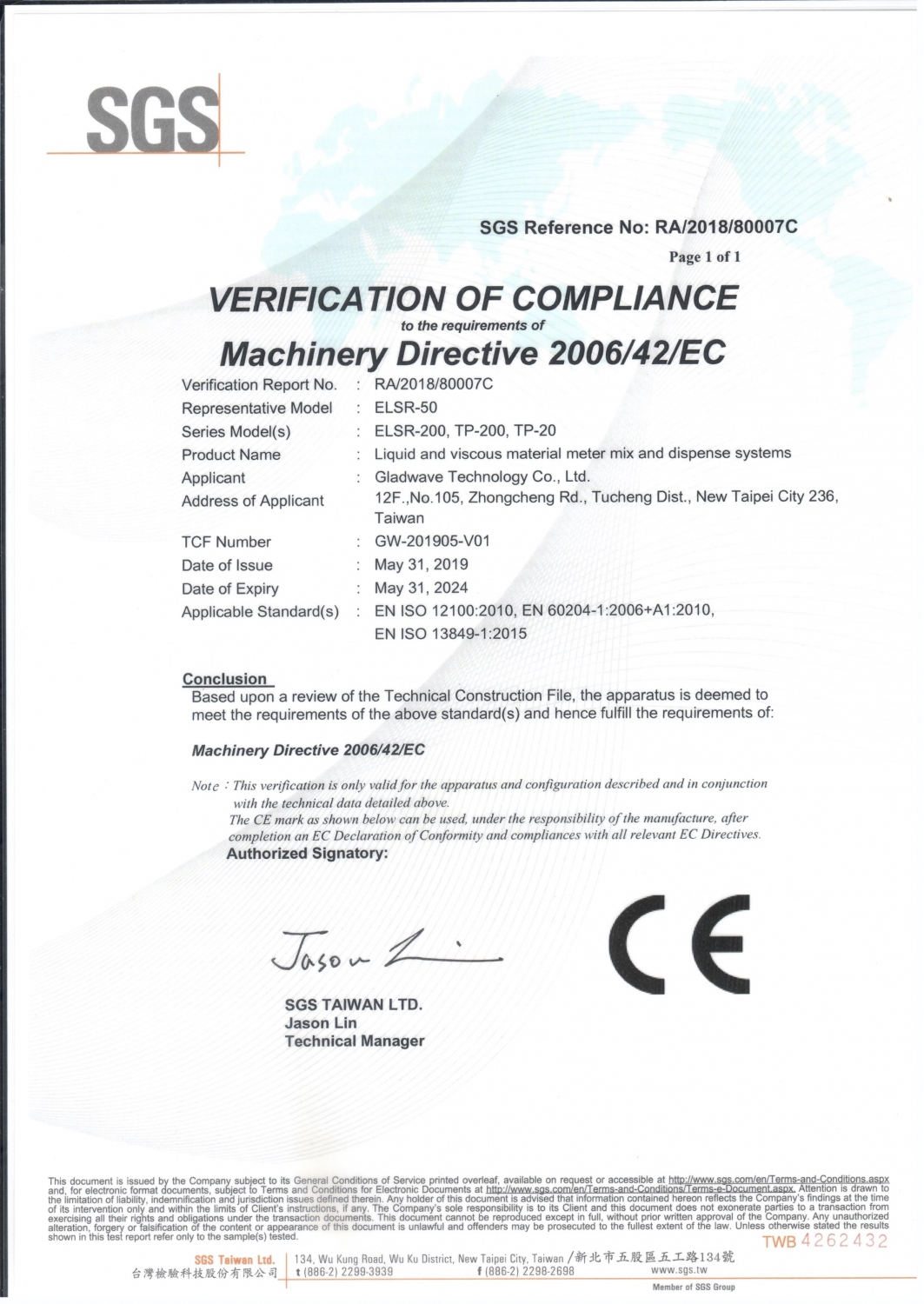 Gladwave-CE-Certification